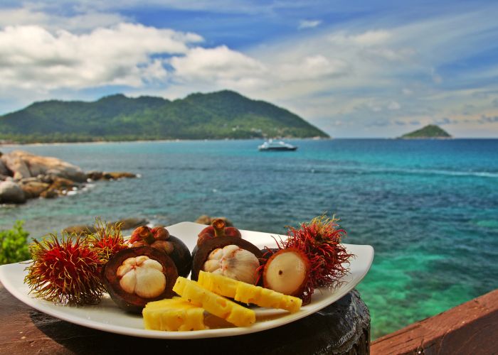 Exotisches Essen im Sommerurlaub