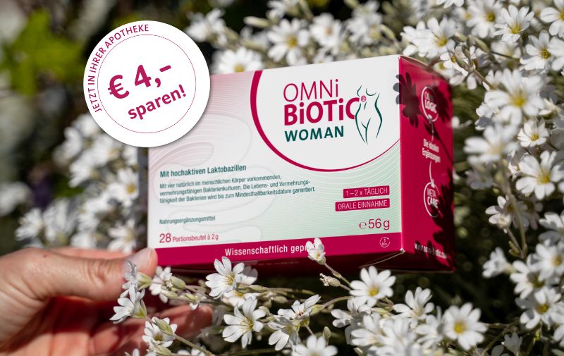 OMNi-BiOTiC® WOMAN: jetzt € 4,- sparen!